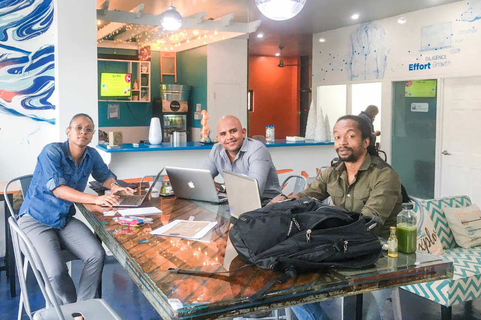 group of people developing brand strategy