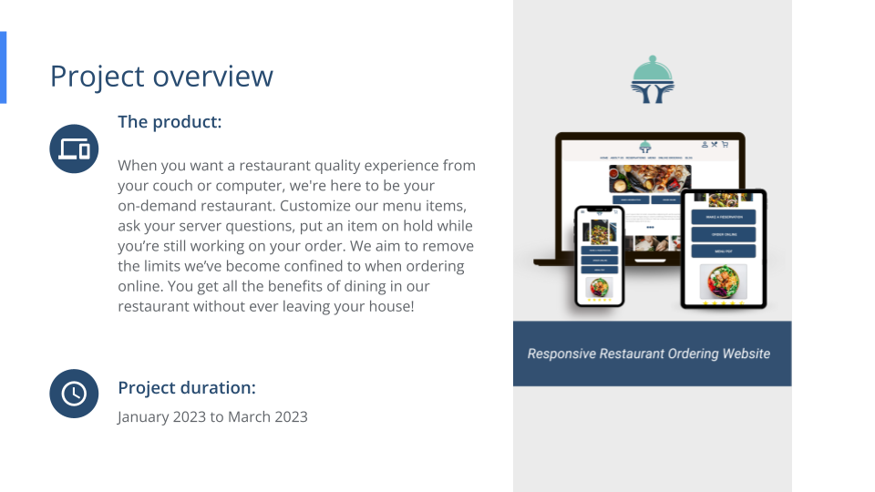 Google UX Design Certificate - Portfolio Project 2 - Case study slide deck- MH-2